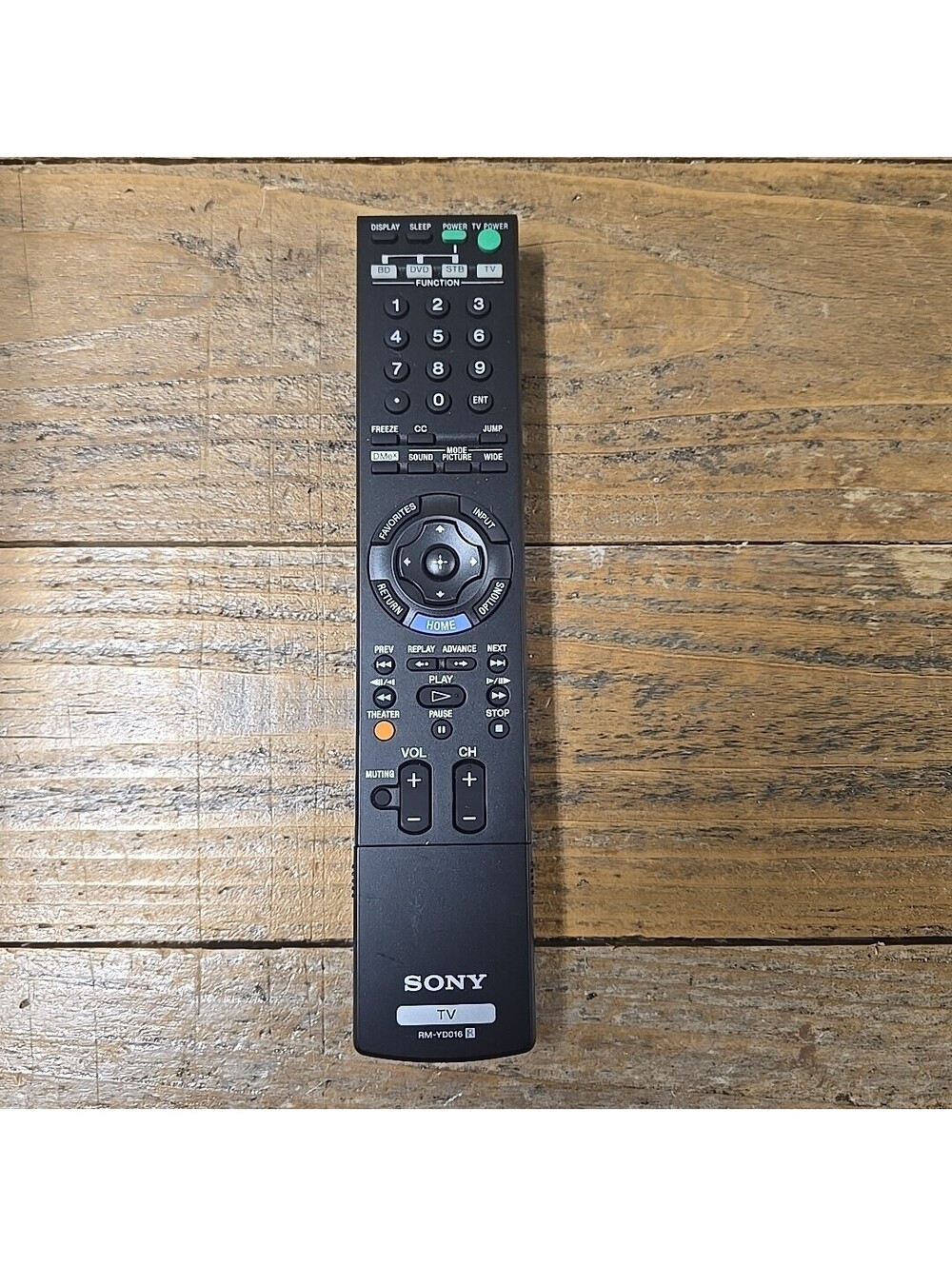 SONY RM-YD016 REMOTE CONTROL - KDF-50E3000 KDS-50A3000 KDS-55A3000 KDS-60A3000